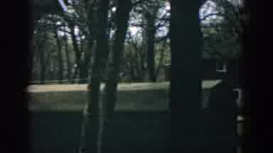 Wisconsin (1957): Old Fashioned Camera Panning Across A House With Car In Driveway