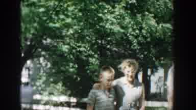 Wisconsin (1957): A Woman And A Boy Strolling Through A Nature Park