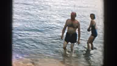 Wisconsin (1957): Family Playing At The Beach