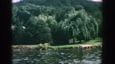 Wisconsin (1957): Panoramic View Of The Lake With Several Trees In The Background