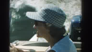 Wisconsin (1957): Family With Boat And Kid On A Dock With Grandma