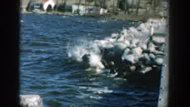Wisconsin (1957): Waves Against A Cliff