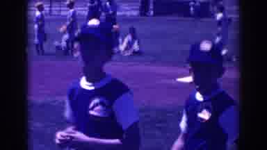 North Hollywood California-1961: Young Baseball Players On A Baseball Field