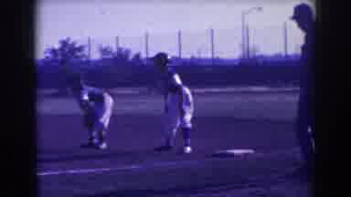 North Hollywood California (1961): Baseball Players Wearing A Batting Helmet