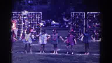 North Hollywood California (1961): Children In Bright Colours Lining Up In A