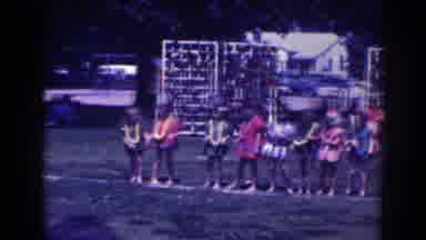 North Hollywood California (1961): Girls Wearing Red White And Blue Dresses Stand