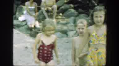 Connecticut (1947): Happy Children Playing On The Beach