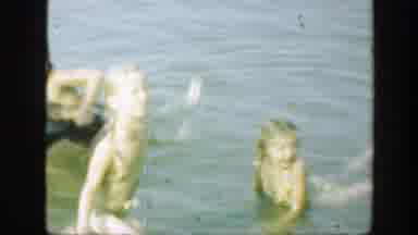 Connecticut (1947): Children Playing At The Most Years Playing With A Buoy In The