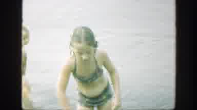 Connecticut (1947): Kids Are Swimming In The Swimming Pool In The River On A Nice