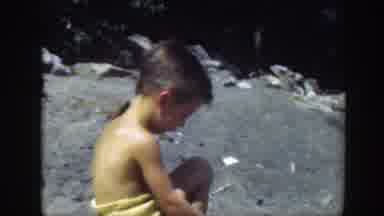 Connecticut (1947): Video Of A Boy Playing In The Sand