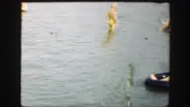 Connecticut (1947): Young Girls And Boys Swimming And Playing In The Water Close