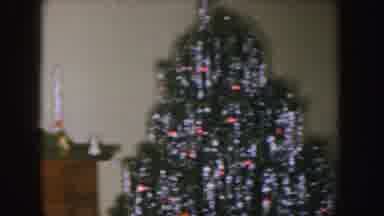 Nebraska-1955: View Of Room Decorated With Gifts And Christmas Tree