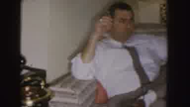 Nebraska (1955): A Man Smoking Enjoying Christmas