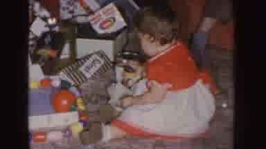 Nebraska (1955): Little Baby Playing With A Lot Of Toys And Cans