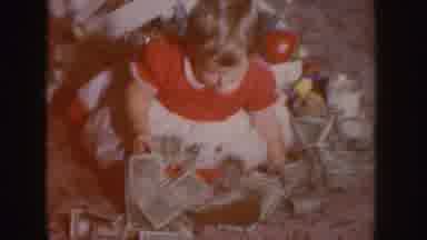 Nebraska (1955): Child Sitting On The Living Room Floor With Christmas Gifts And
