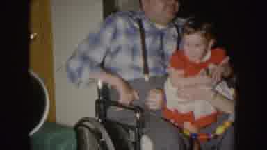 Nebraska (1955): Little Girl Enjoying Spending Time With Grandpa At A Party