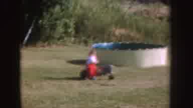 Nebraska (1955): Children Have Fun Playing In The Park A Girl With A Car And A Boy