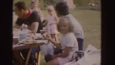 Nebraska (1955): Family Gathered Together In Open Park