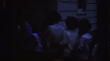 Nebraska (1955): Group Of Children And An Adult Waiting In Line Outside A House