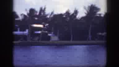 Florida (1945): A Beautiful Lake Surrounded By Coconut Trees Houses And A Road