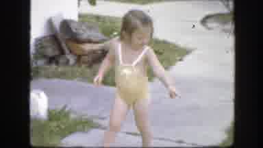 Florida (1945): A Cute Little Girl Is Making Fun In The Meadows