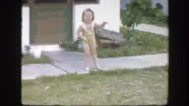 Florida (1945): Cute Little Girl In Uncomfortable Tight Fitting Bathing Suit