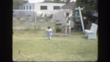 Florida (1945): Moving Out The Clothes From The Clothes Line In The House Yard