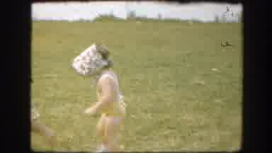 Florida (1945): Father Playing With His Daughter Wearing A Bucket Hat Camera Zooms