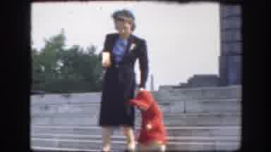 Florida (1945): Woman Walking Down Stairs With A Child