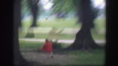 Washington DC (1945): Young Girl Strolling Through The Park Enjoying A Gorgeous