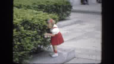 Washington DC (1945): A Beautiful Girl Plays In The Garden In The Garden Amid The