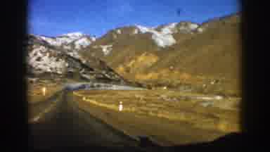 Aspen Colorado (1961): A View Of Mountains In Aspen Co As Seen From A Car Window