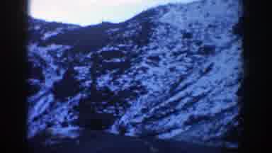 Aspen Colorado (1961): Approaching View Of Snow Covered Mountains Through Tunnel