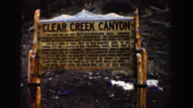Aspen Colorado (1961): Clear Creek Canyon Sign