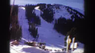 Aspen Colorado (1961): Landscape Of Mountains Full Of Snow And With Some Trees