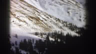 Aspen Colorado (1961): Panoramic View Of Hills And Mountains Covered With Snow And