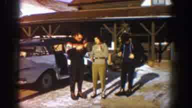 Aspen Colorado (1961): Some People Have The Car Loaded Up Getting Ready To Go Out