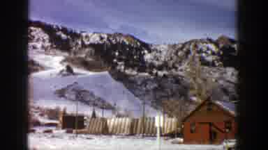 Aspen Colorado (1961): Heading To The Ski Center While Riding A Teleprinter During