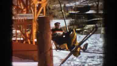 Aspen Colorado (1961): Snowman Skiing Lift Cold Winter Resort Cabin Tree Air