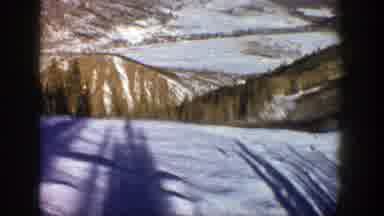 Aspen Colorado (1961): A Mountainous Slope Here We Peer Down The Snowy Slope Then