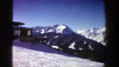 Aspen Colorado (1961): Mountainous Range On A Bright Sunny Day With Glaciers And