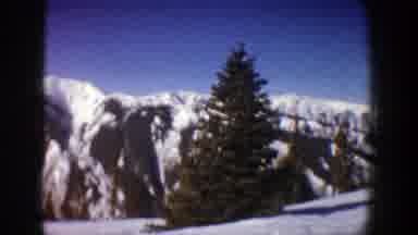Aspen Colorado (1961): Beautiful Slow Winter View Over A Mountain Range With A
