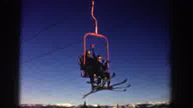 Aspen Colorado (1961): People Going Up From Ski Lift At Ski Station