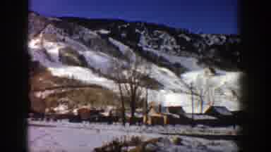 Aspen Colorado (1961): Beautiful Mountains Covered In Snow Against A Backdrop Of