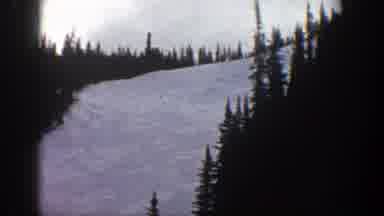 Aspen Colorado (1961): Panoramic View From The Top Of Snow-Covered Mountain With