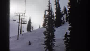 Aspen Colorado (1961): Ski Lift On Side Of Snowy Mountain