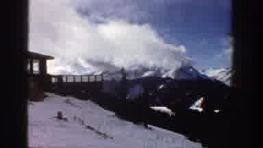 Aspen Colorado (1961): Structure Built On Top Of Snow-Covered Mountain And Several