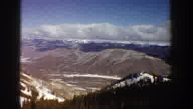 Aspen Colorado (1961): Mountain Landscape Where People Are Skiing