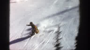 Aspen Colorado (1961): Two People Skiing In The Snow