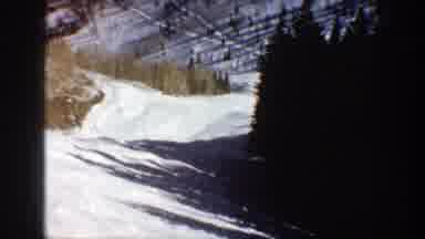 Aspen Colorado (1961): Snow Slope Going Downwards Overlooking Valley Of Trees